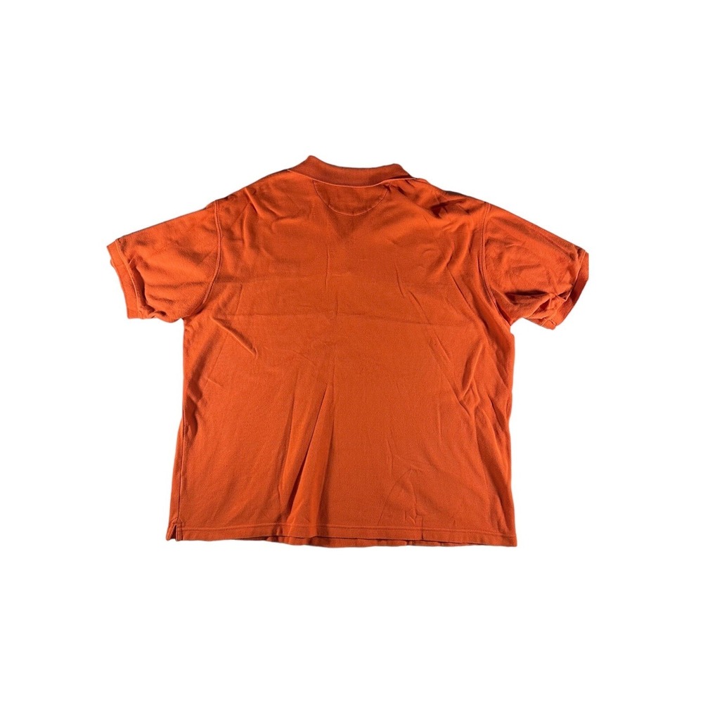Ralph Lauren Chaps Polo Shirt Adult Extra Extra Large Orange Spellout Line Mens - Picture 2 of 10